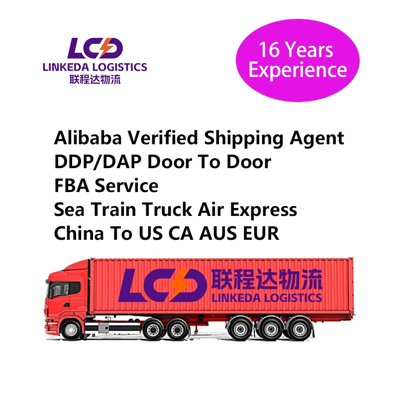 LINKEDA Logistics LCL FCL 40HQ Full Container To UK USA AUS Shenzhen Shanghai Qingdao Xiamen Guangzhou Freight Forwarder