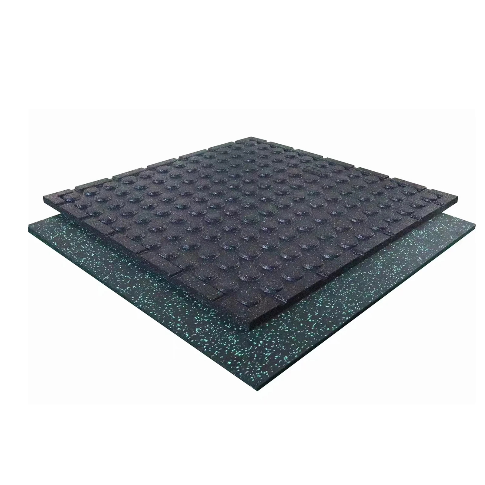 Gym Equipment EPDM 20mm Used Rubber Gym Floor Tiles Rubber black color Mats