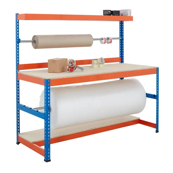 Heavy Duty Packing Station | Blue & Orange