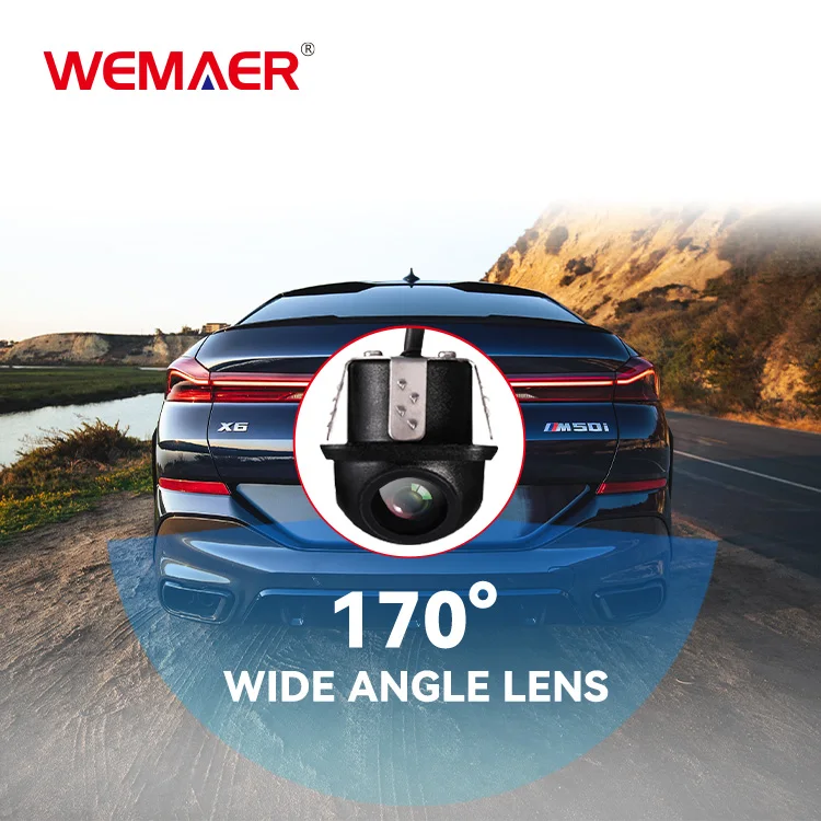 Wemaer Universal Car Rear View 4 LED Camera Waterproof Car Parking Assistance Reversing Back CMOS Image Sensor Rearview Camera