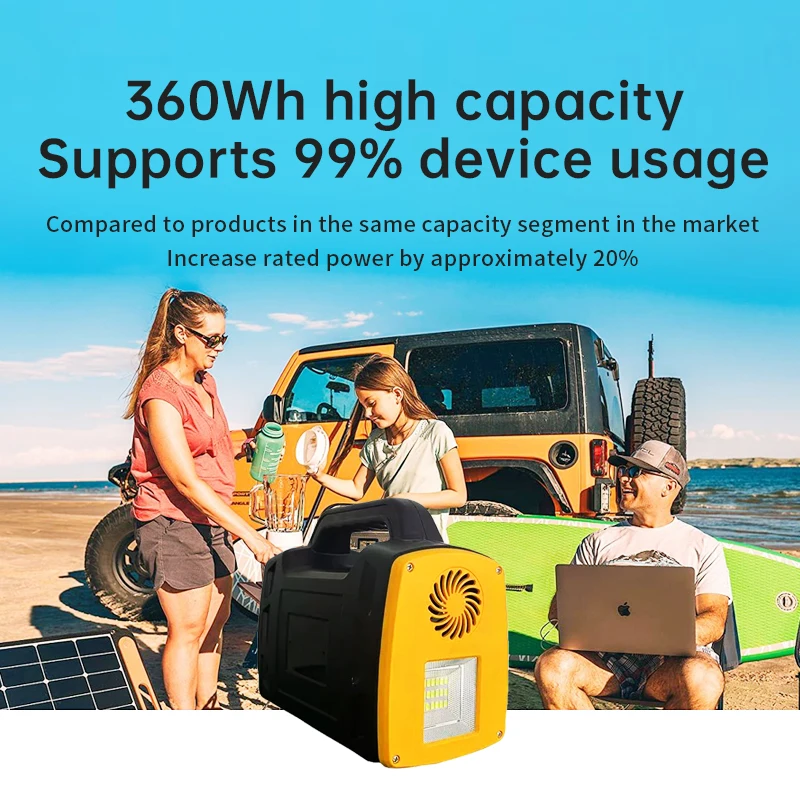 1200W 360W 600W portable power station source for camping for home Backup Power for outdoor power supply