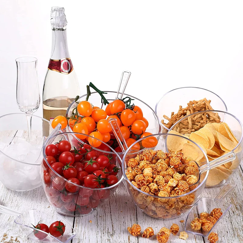 2024 best sale lightweight multipurpose kitchenware transparent plastic bowl for kitchen