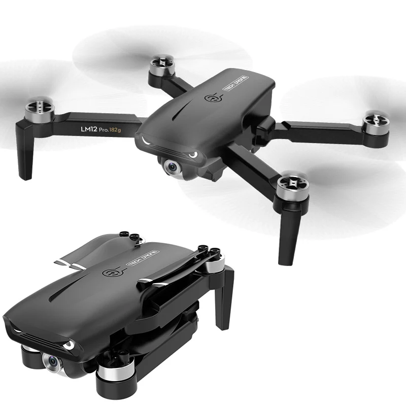 2023 NEW LM12 Mini Drones 8K HD Wide Angle Camera 2.4G FPV Professional Dron Height Hold RC Foldable GPS Quadcopter Toys Gifts