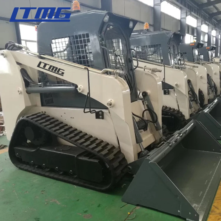 China loader skid steer 700kg 1000kg 1050kg 1200kg 1500kg crawler skid steer loader with wood chipper