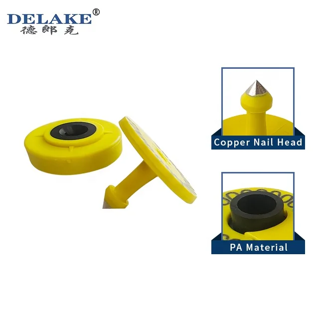 Delake High Quality Custom NFC Ear Tag Solar Power GPS Cattle Ear Tag Tracker For Sheep Cow Goat