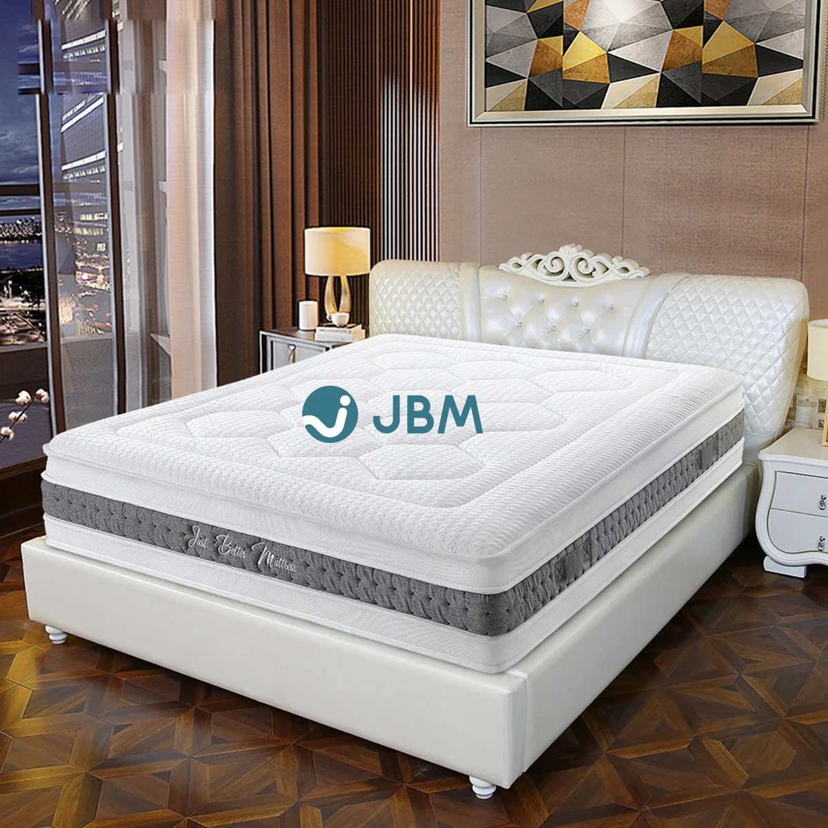 Hotel King Queen Size Pocket Spring Bed Mattresses quality natural spring high density latex spring hypo-allergenic mattress