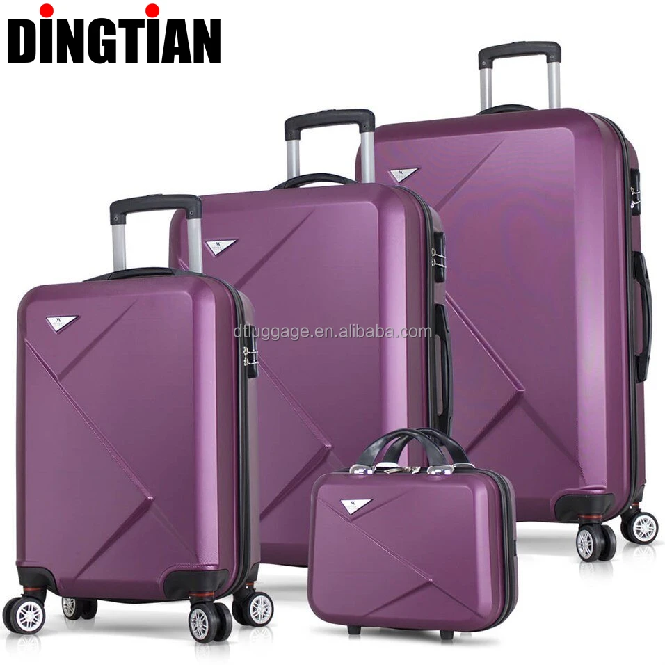 OEM ODM Manufacturer Custom Logo PC ABS PP Material Hard Trolley Travel Zipper Suitcase Sets Luggage With Tsa Locks