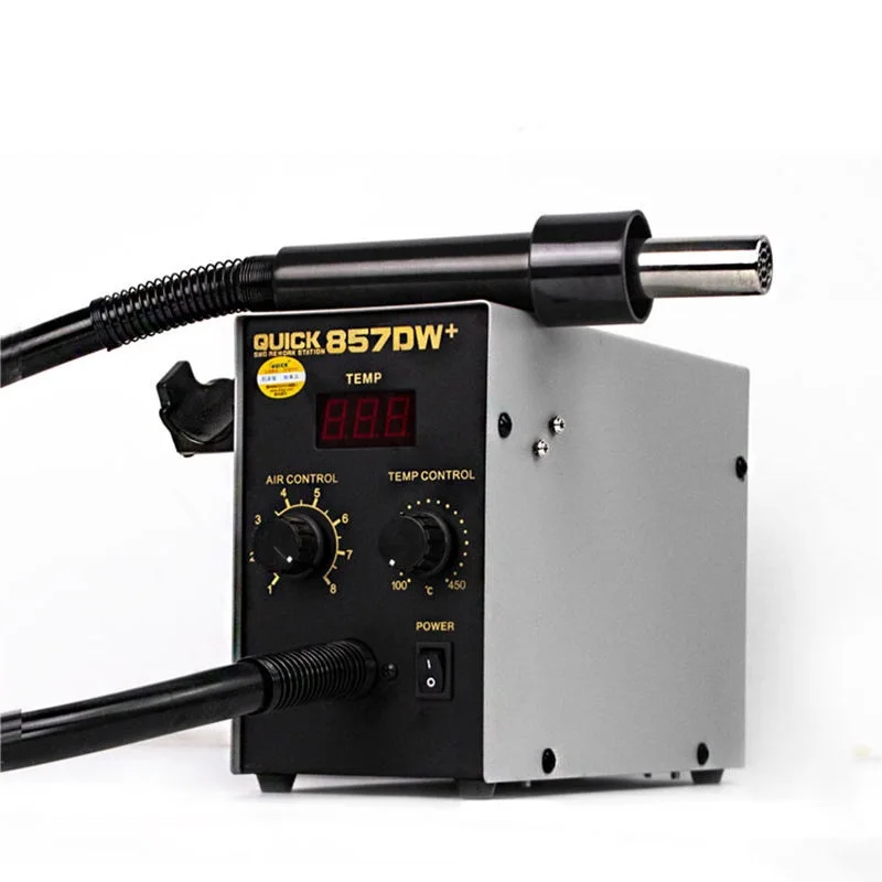 Быстрая паяльная станция 857DW + BGA 220 В/110 В с нагревателем SMD для телефона ремонт печатных плат