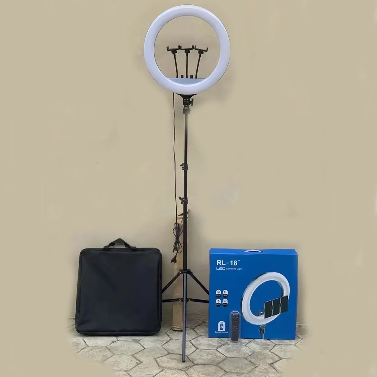 2021 Новое поступление 18 дюймов RL-18 Selfie Ring light RL18 и лампа для студийных съемок с кольцо заполняющий свет YouTube Live
