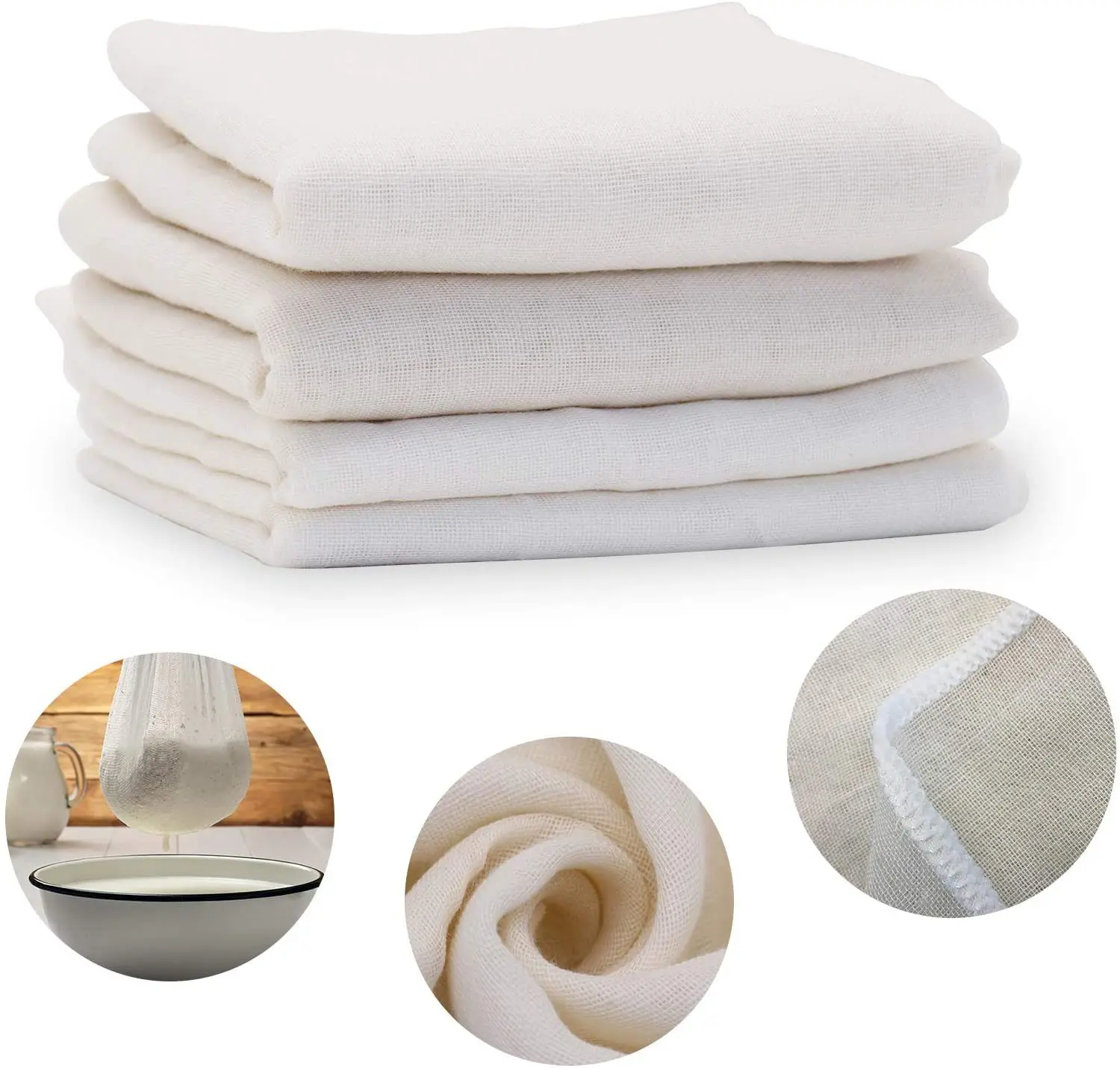 RAYBIN walker oval air filter sage bulk crinkle gauze crepe roll fabric napkin cheesecloth table runner wrap cheese cloth