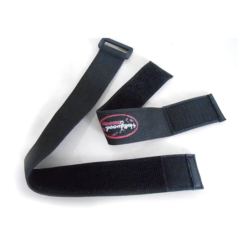 Wholesale Customization Knitted Elastic Hook And Loop Strap Buckle Black Elastic Fastener Strap Hook And Loop Tie Strap