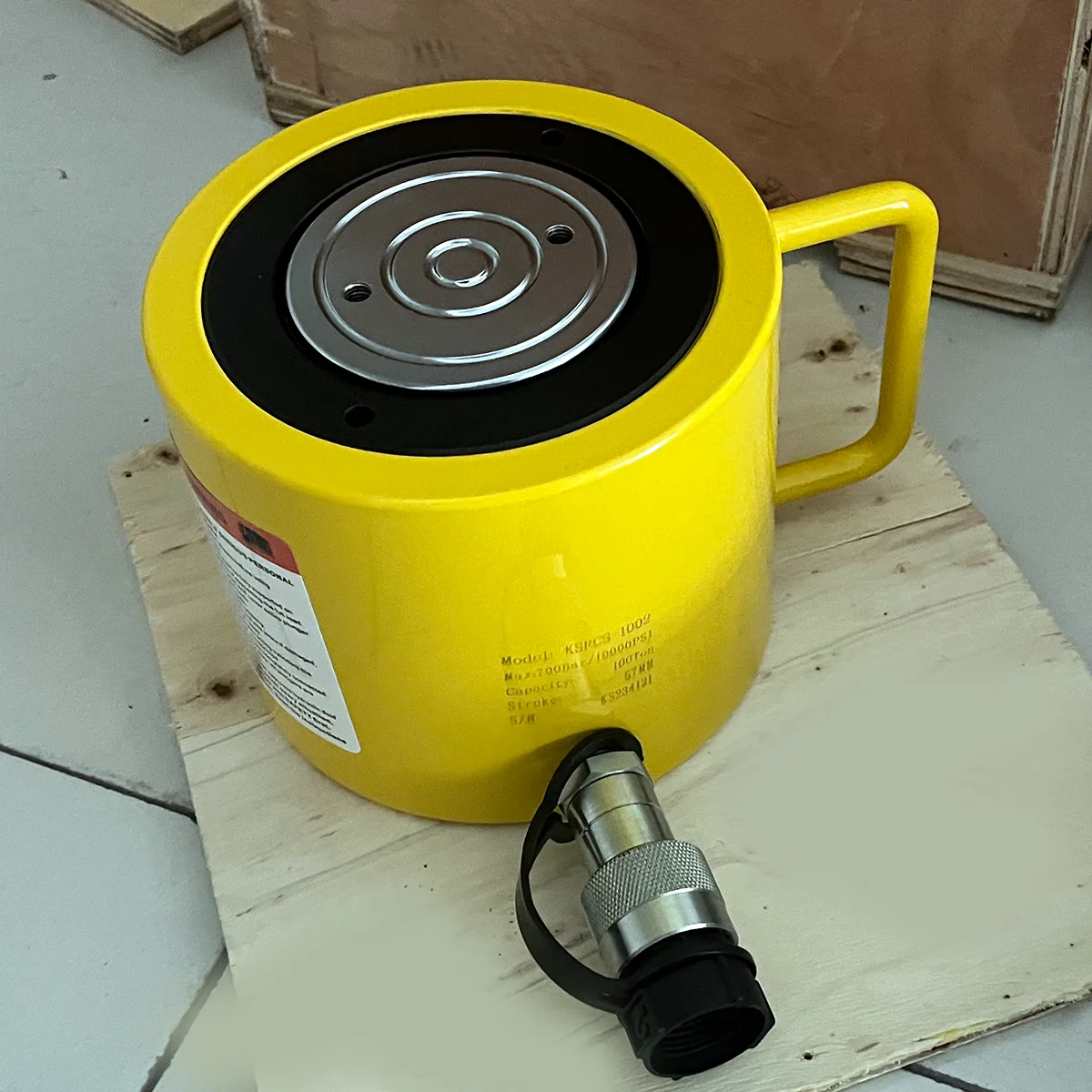 Enerpac Equivalent RCS1002 Low Height Spring Return Flat 100 Ton Hydraulic Oil Cylinder Jack for Lifting With CE