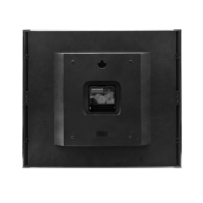 
Creative simple square metal luminous living room mute wall clock 