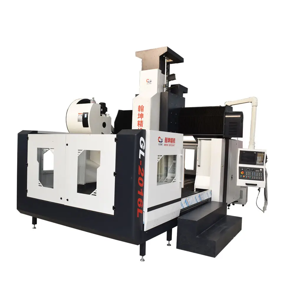Конкурентоспособная цена портального типа cnc обрабатывающий центр с ЧПУ GL2016 вертикальный токарный станок 3 оси фрезерный