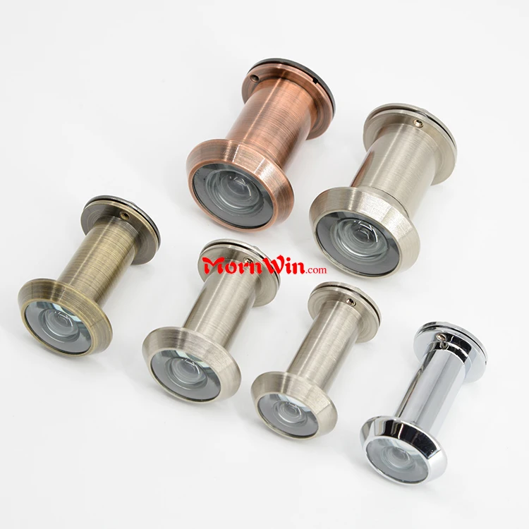 brass peephole  lens door viewer with privacy cover