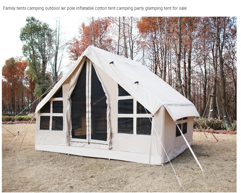 OHO Factory Air Pole Inflatable camping Tent, Multi Persons Large Outdoor Camping Tent Inflatable Camping Tent