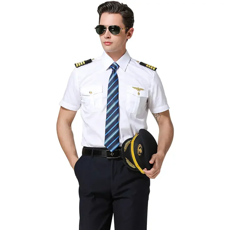 Global Hot-selling Aviation Uniform Airline pilot Uniform pilot Shirt