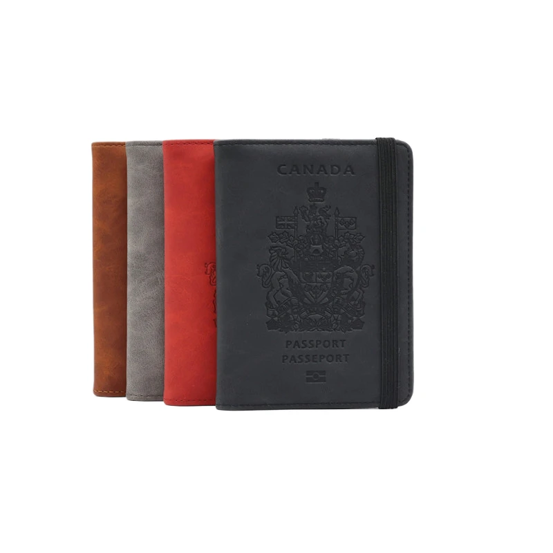 RFID passport holder leather passport bags family travel wallet with pockets certificate bags case booklet passport cover