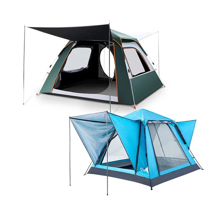 
Portable Pop Up Tent 4 Person Outdoor Camping Family Garden Waterproof UV Sunscreen Tent OEM Custom Wholesale 