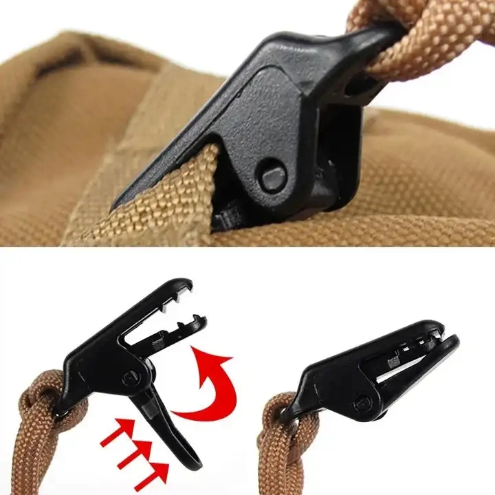Tent Accessory Plastic Tent Tarp clips Heavy Duty Lock Grip Clamps Canvas Tighten Tool Awning Tarp Clips for Outdoor Camping