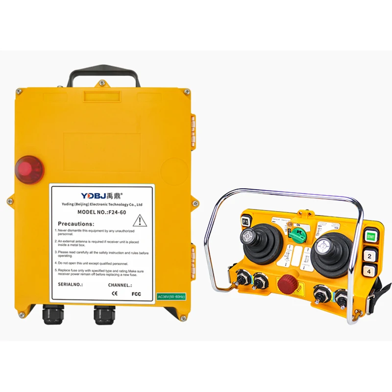 Industrial radio joystick remote control F24-60 for tower crane hoist crane remote control transmitter and receiver