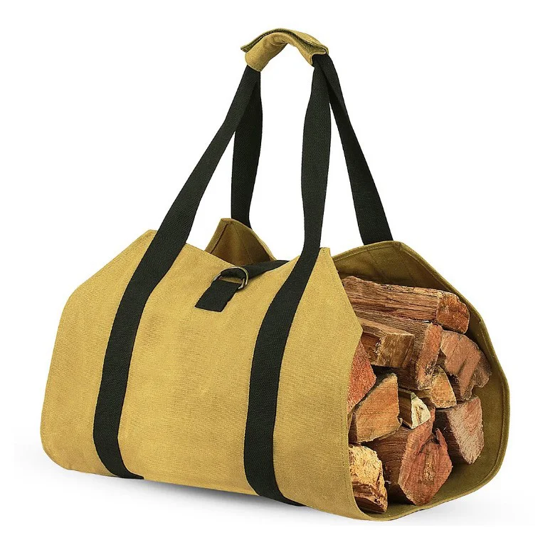 Сверхмощный водостойкий вощеный холст подставка для дрова 39 х18 дюймов аксессуары камина