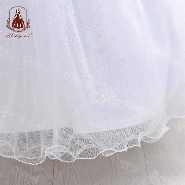 Yoliyolei Kids Designer Dresses, Birthday One Year Old Girls Clothes Satin Stelan Skirt Anak Summer Party Baby Girl Dress/