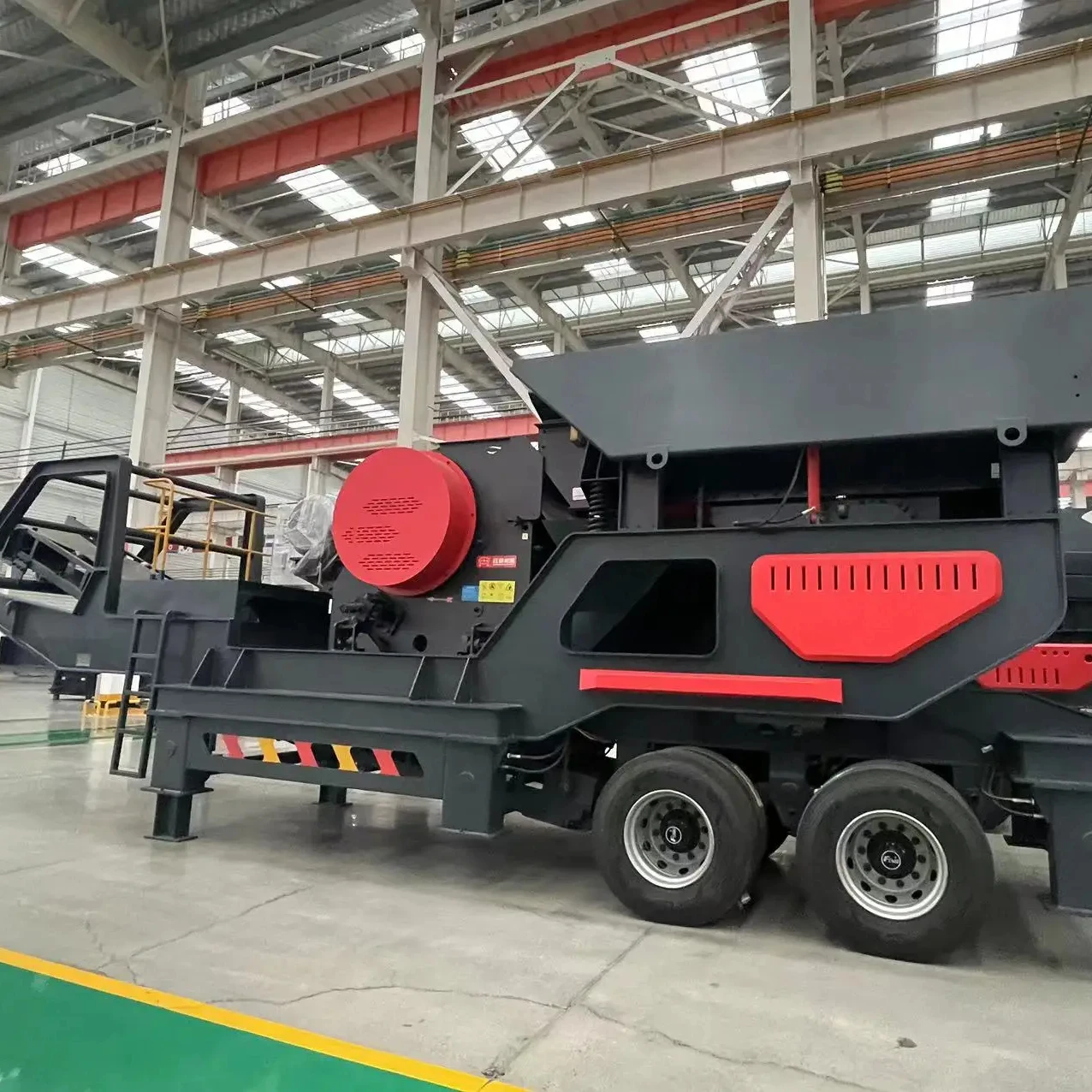 HXJQ in Poland mobile jaw crusher plant station for stone and rock with high quality los mas vendidos