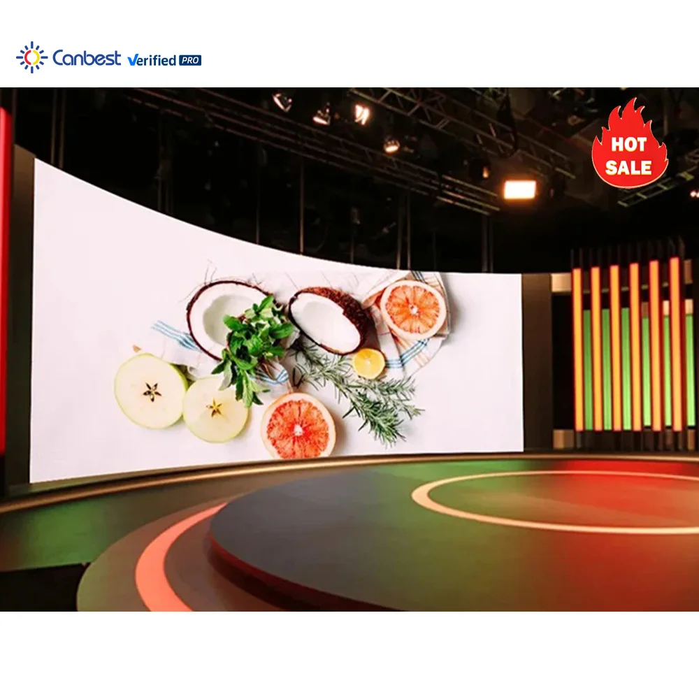 Canbest P2.5 P4 Corner Led Screen Curved Full Color Led Display Led Video Wall