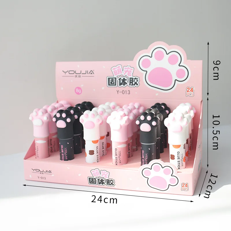 Креативные канцелярские товары с животными для школы и офиса, милый мультяшный суперклей ручной работы для детей