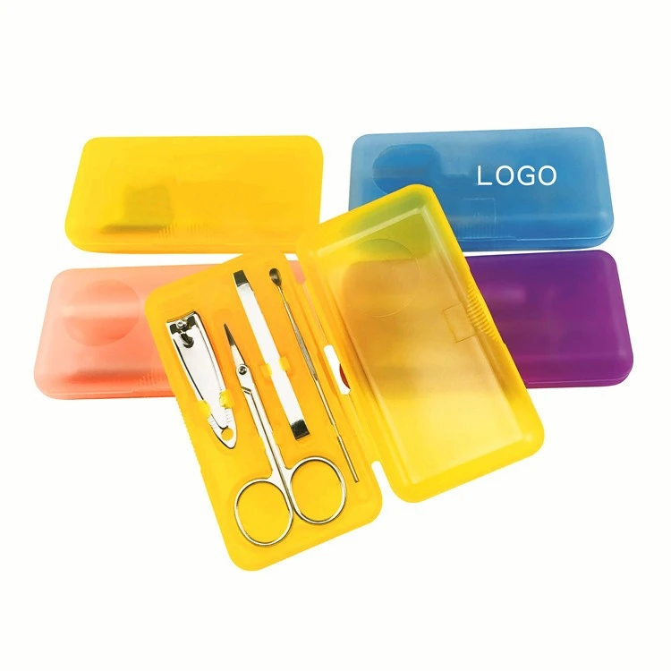 4Pcs/set Nails Clipper Kit Manicure Set Clippers Trimmers Pedicure Scissor Random Color Nail Tools Sets Kits Manicure Tool
