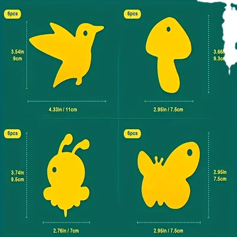 Factory Supply Double Sided Different Shape Super Sticky Insect Trap Yellow Sticky Insect Catcher Traps Sticky Fly Trap