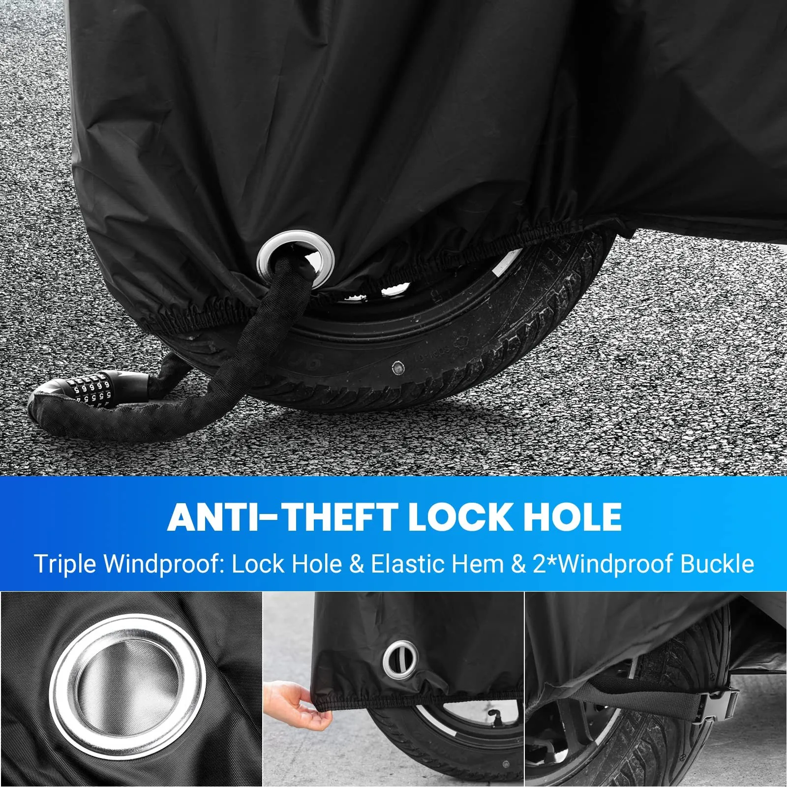 Всесезонная уличная Защита от УФ-лучей, водонепроницаемая Складная защита от дождя для мотоцикла, мотоцикла