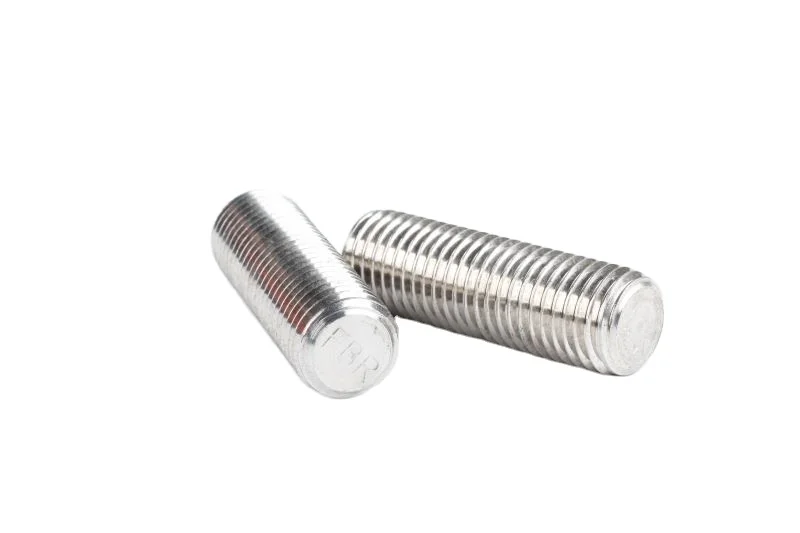 Reasonable Price Customized Carbon Steel  Threaded Stud m8 Stud Bolt Thread Bar Threaded Rod