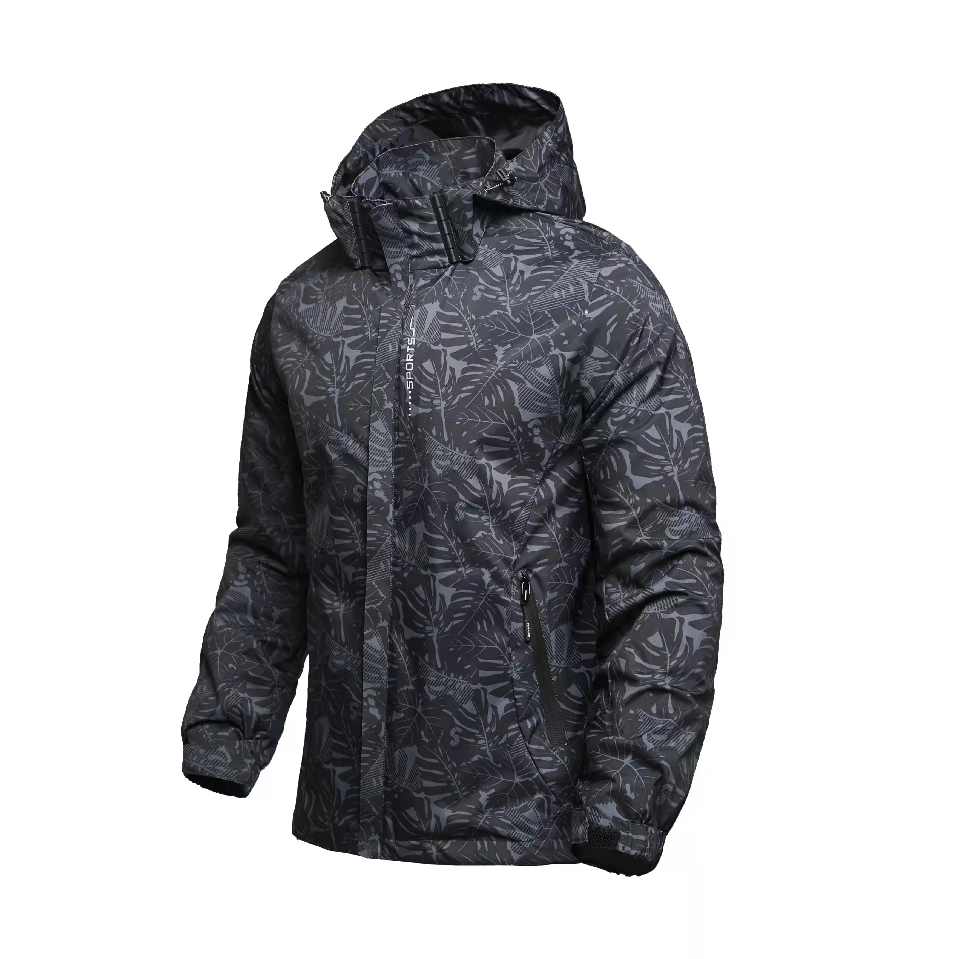 New design Camo pullover windbreaker two tone Custom wholesale cheap men wind breaker jacket Rain coat outdoor Sports Jacket