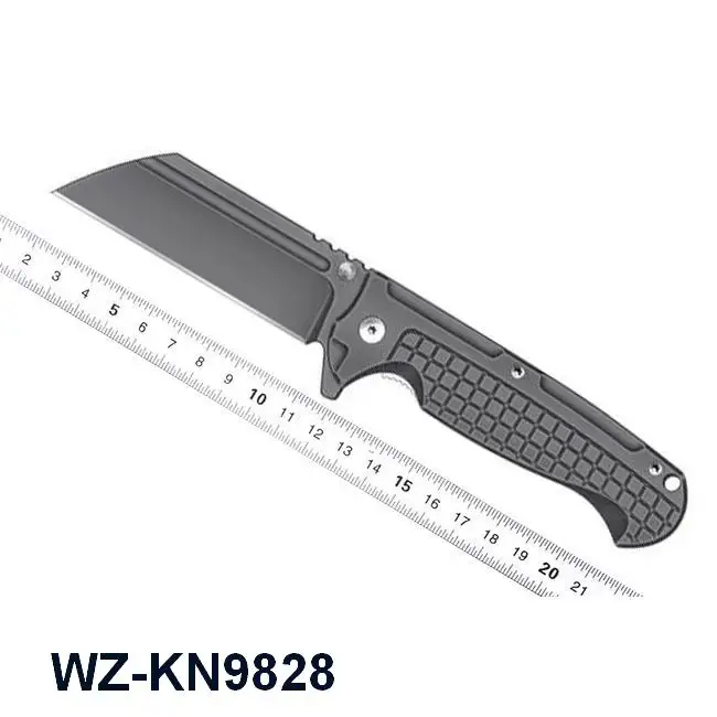 stainless steel material type camping survival utility pocket folding knife sheath