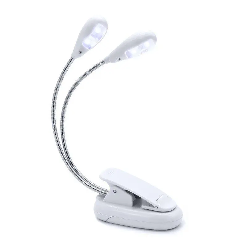 Ebay source supplier manufactured book light USB reading light with flexible clip