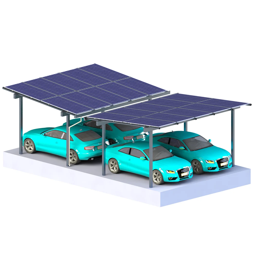 Wholesale residential waterproof steel or aluminum carport solar car parking racks for solar mounting system