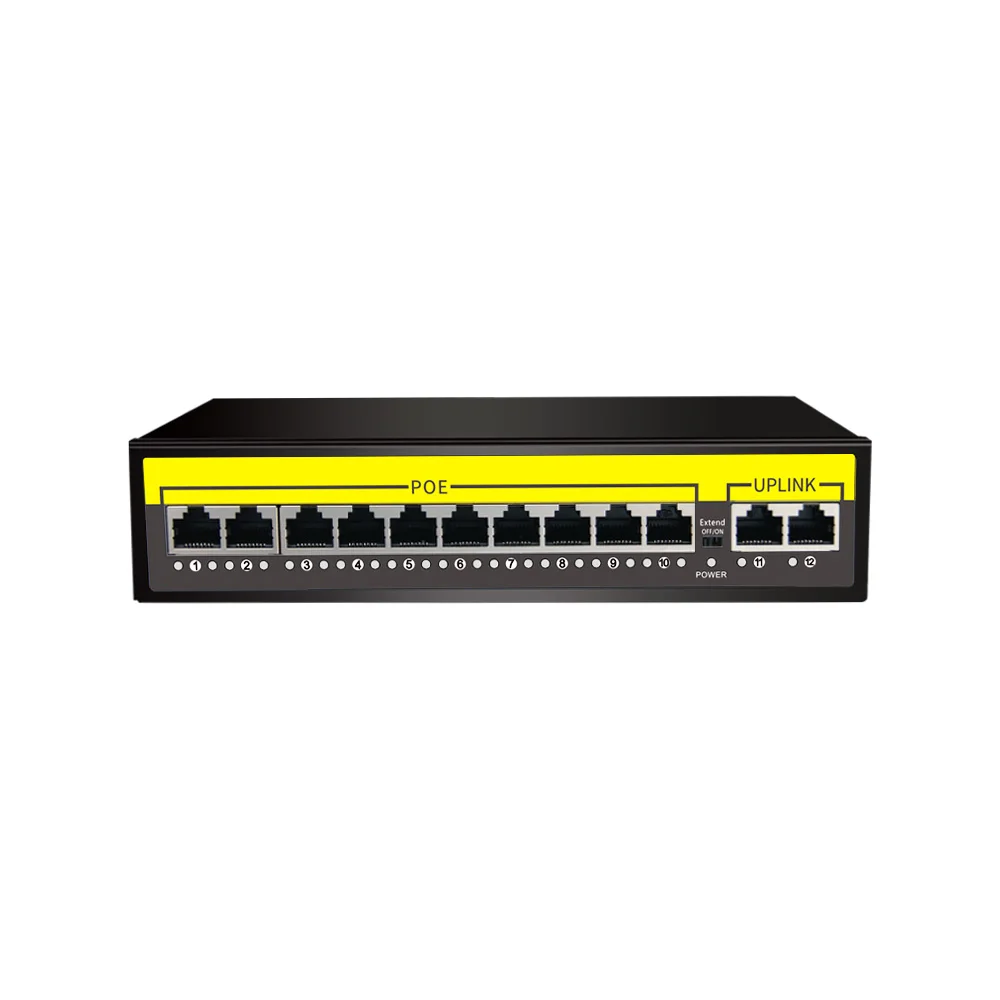 Factory direct OEM/ODM high quality 8 port 10/100M poe switch for hikvision ip cameras