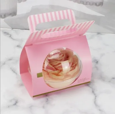 
Ball shape poke bowl clear disposable food grade container pet card cutting sleeve 