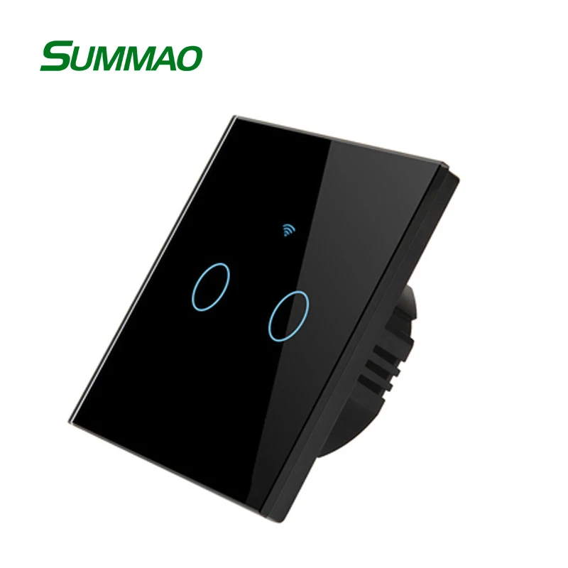 Customized Wholesale Smart Home 2 Gang 1Way Switch