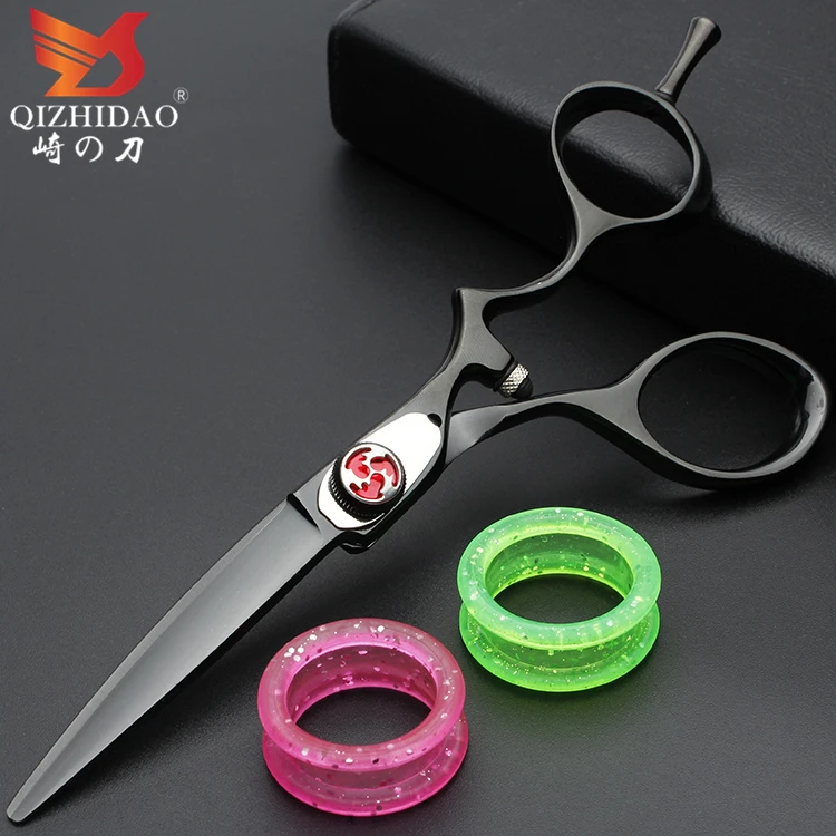 Japanese Black Elastic Paint Band Logo Professional Barber Scissors