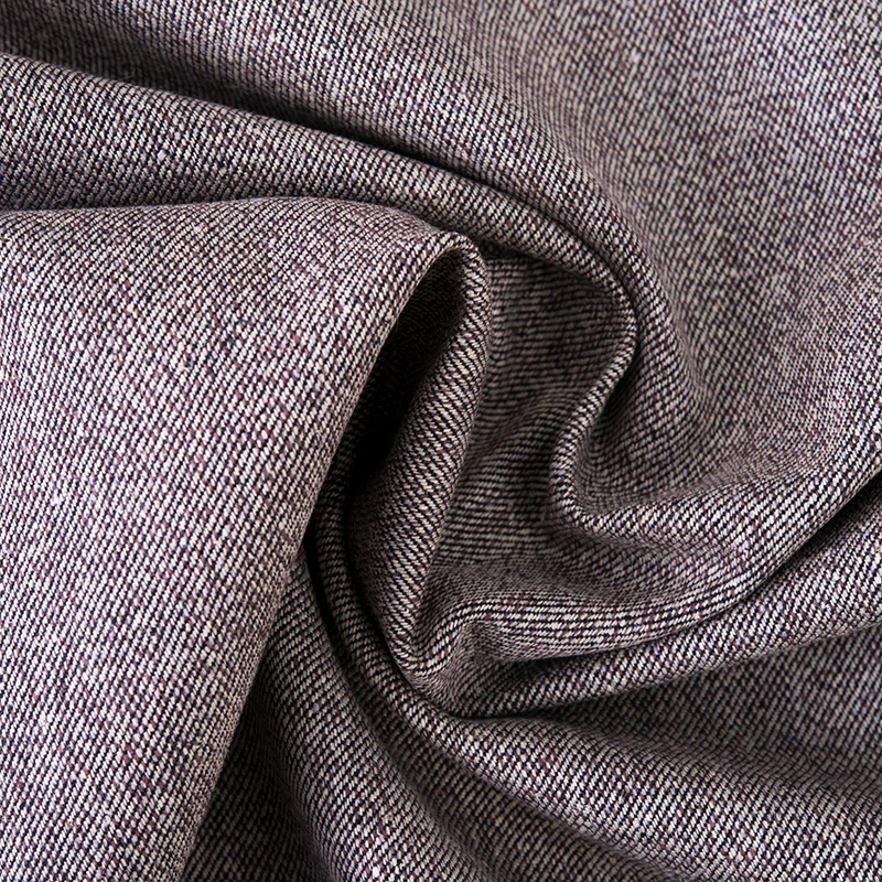 
Wholesale Yarn Dyed Hemp Cotton Woven Plain Fabric For Suit Thick Skirt Clothing Hemp Cotton For Sale 