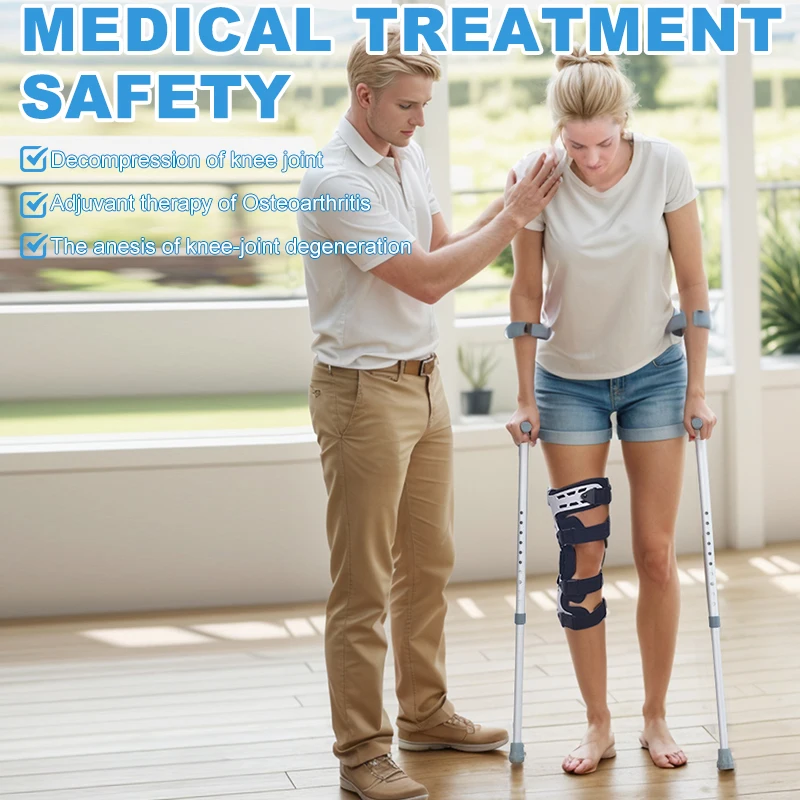 CHK-KN-003 Medical Hinged Knee Support Adjustable Orthopedic ROM Knee Brace For Healing Osteoarthritis and ACL MCL OA knee