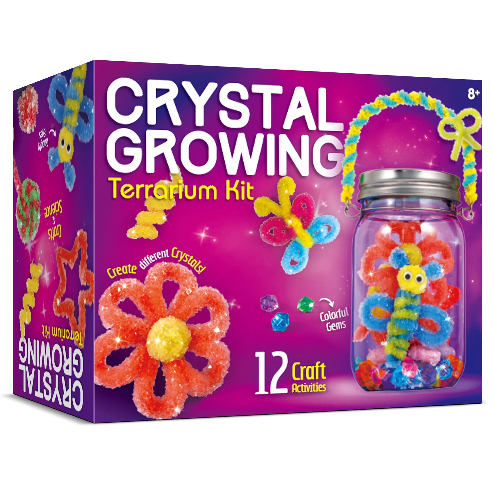 2024 New Educational toy art and craft toy Crystal Growing Terrarium Kit Christmas STEM gifts For Children
