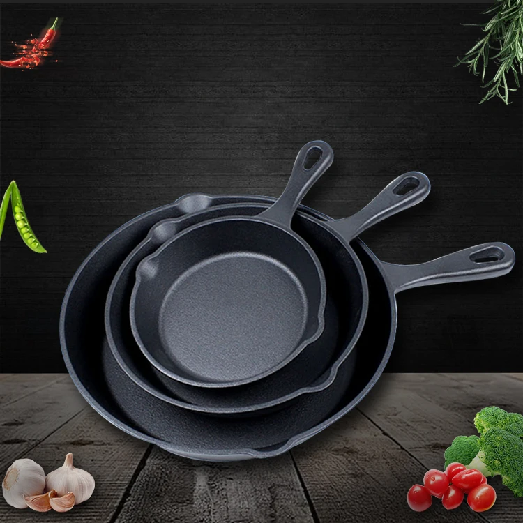
cast iron skillet egg frying pan set for induction cookers  (62217069936)