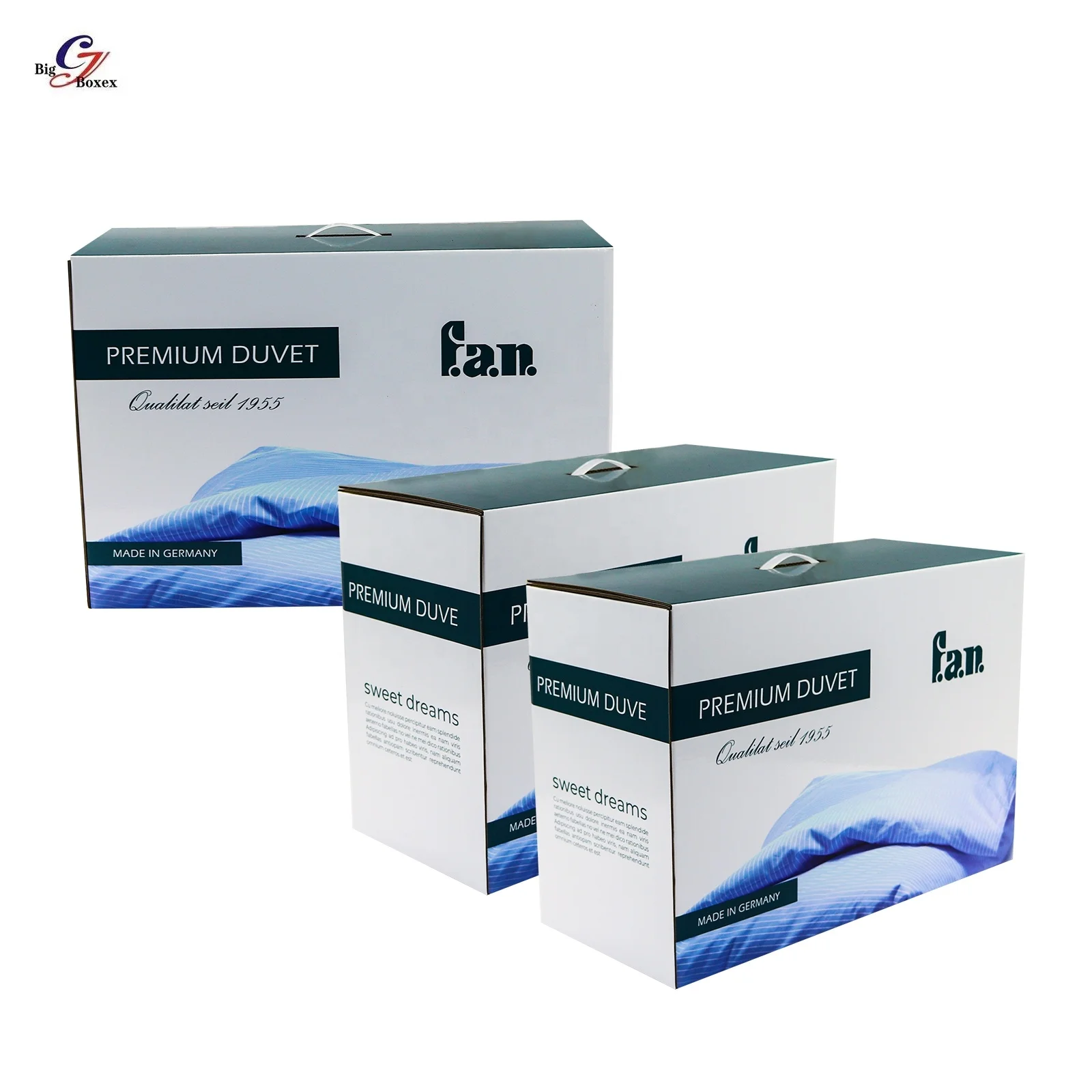 FSC Certified Eco Friendly Professional Customized Large Gift Boxes Packaging Personalized Printed Cardboard Box With Handle