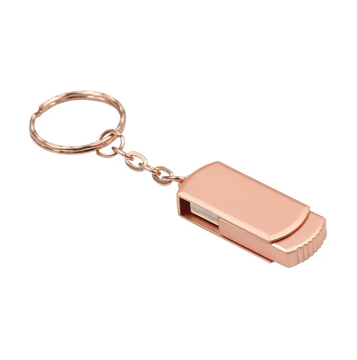 High Quality Metal Wholesale 2GB/4GB/8GB swivel USB Flash Drive Waterproof USB2.0/3.0 Mini Promotion Gift USB Flash Drive
