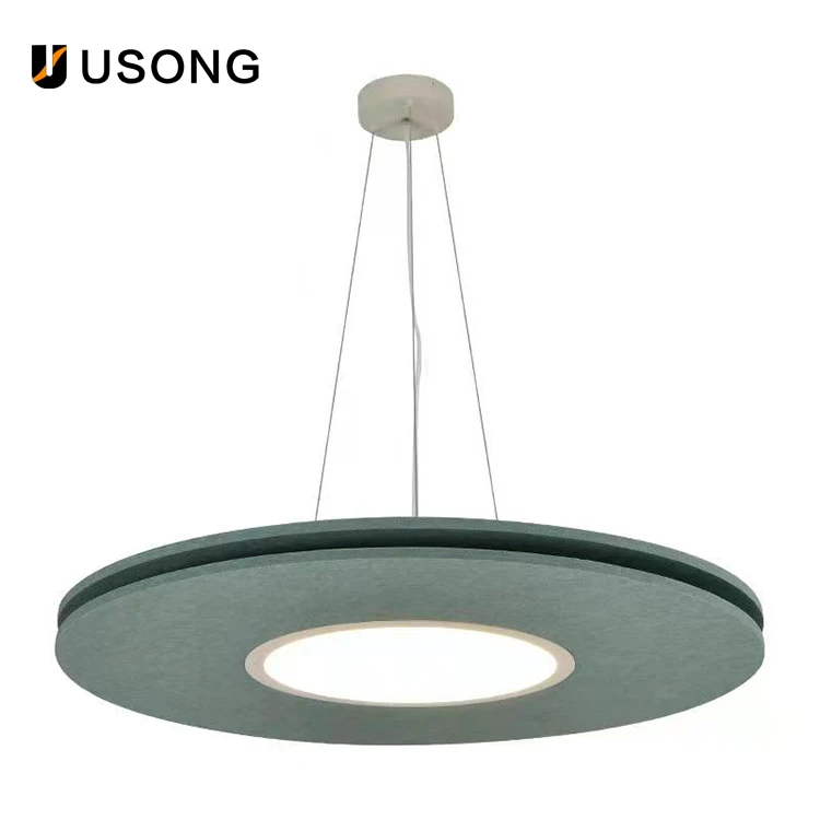 Better Environment Acoustic Felt Manufacturers Selling Polyester Chimney Sitting Room Bedroom Sound Absorbing Droplight Lamp
