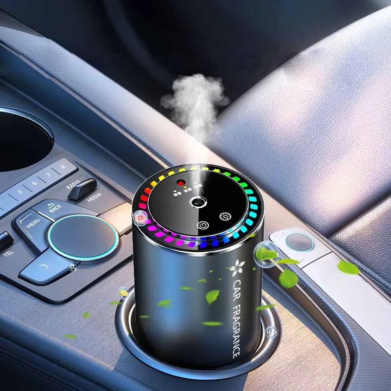 2024 New Product Mini Smart Air Freshener Spray Essential Oil Diffuser Home Car Scent Aroma Diffuser With Starry Sky Lamp